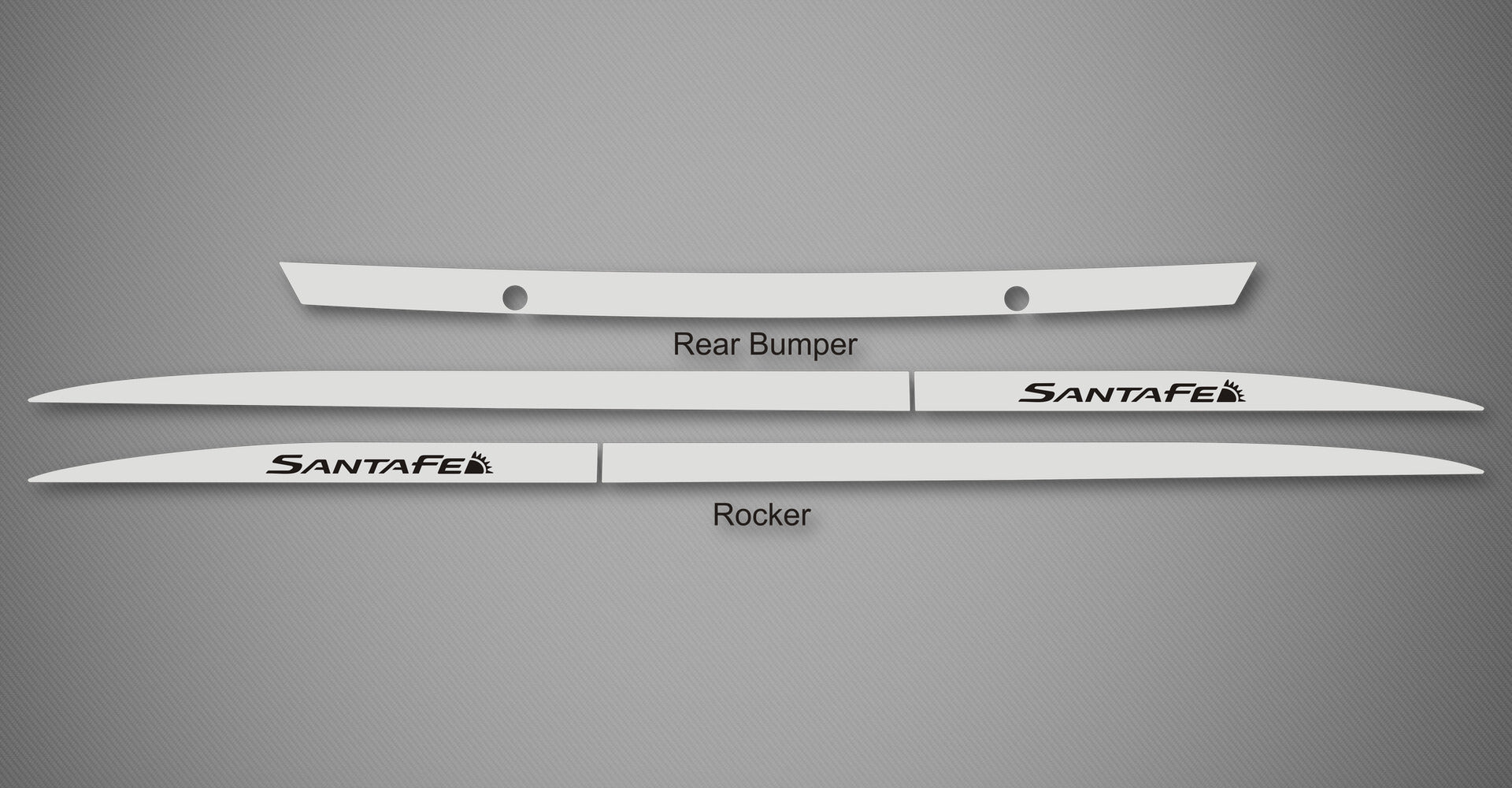 Rocker Trim Kit for 2013-2018 Hyundai Santa Fe XL
