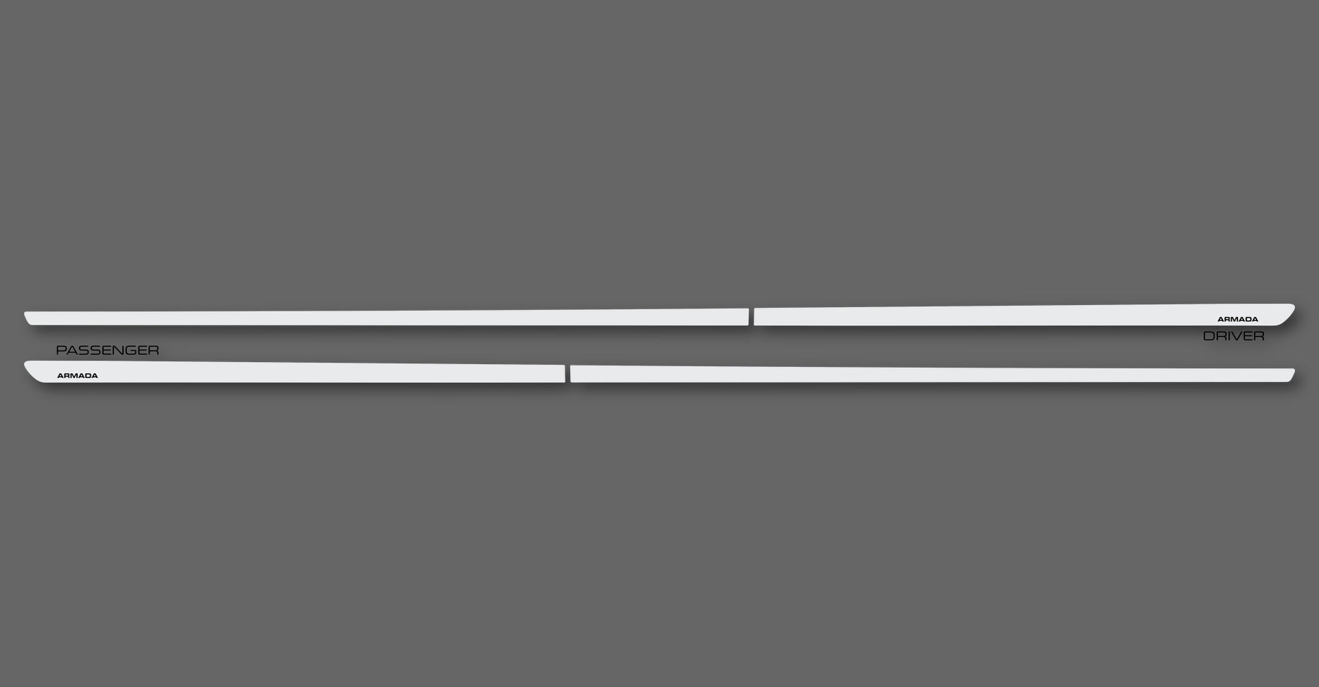Chrome XS Body Side Moldings for 2017-2024 Nissan Armada