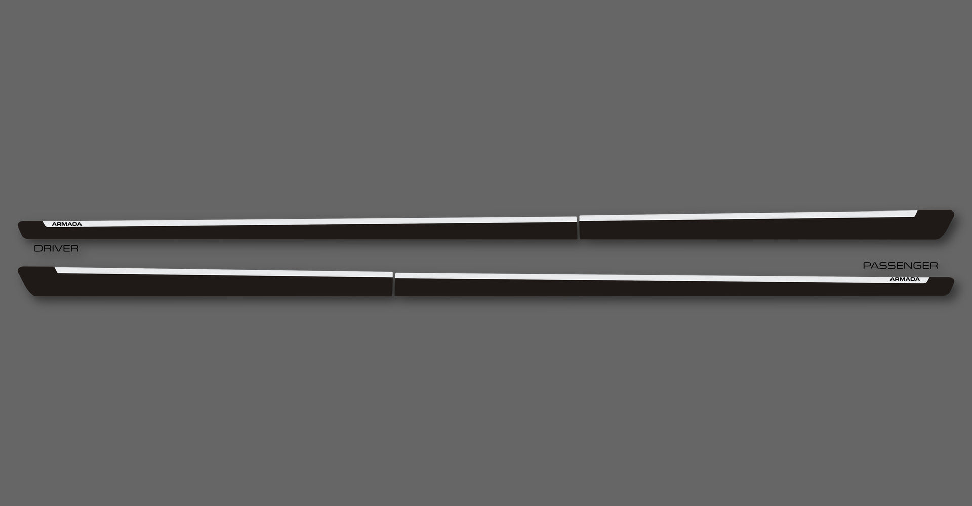 Azure C Body Side Moldings for 2017-2024 Nissan Armada