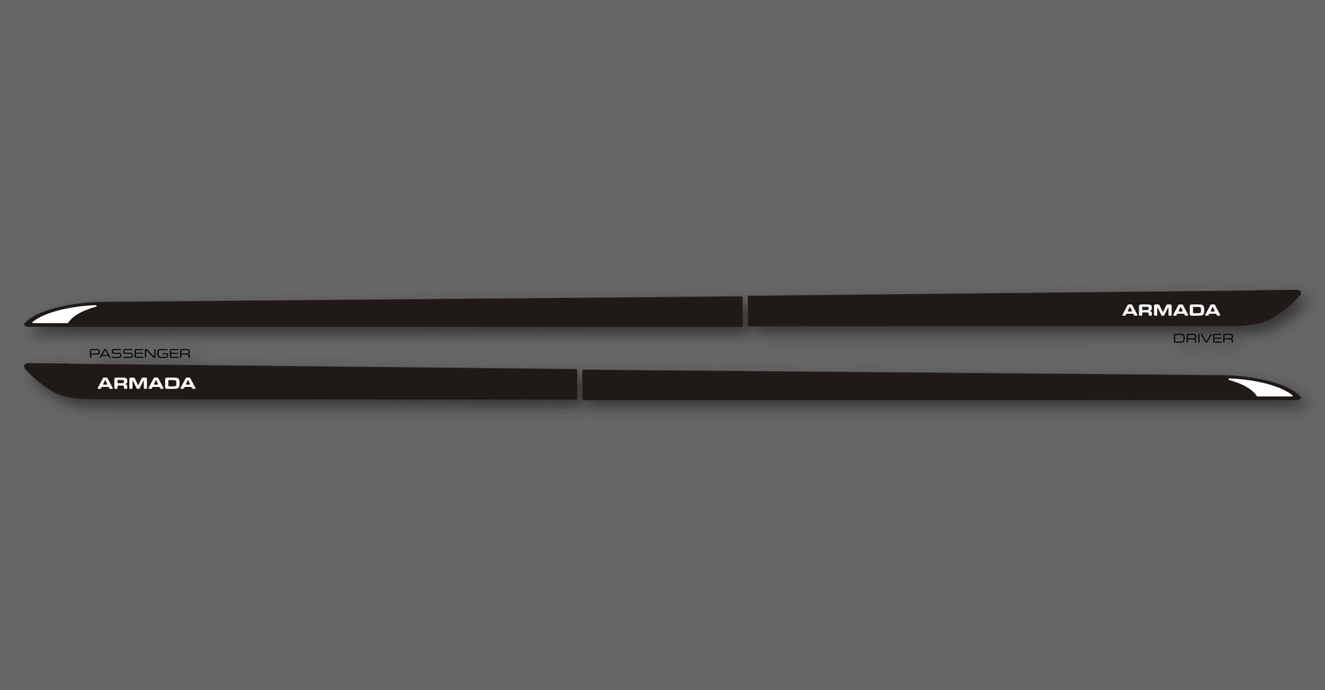 Venom S Body Side Moldings for 2017-2024 Nissan Armada