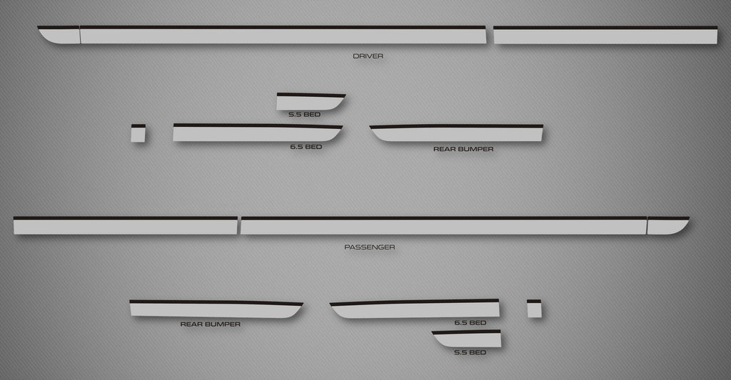 2-Tone Groove Trims for 2015-2020 Ford F-150 (SuperCab)