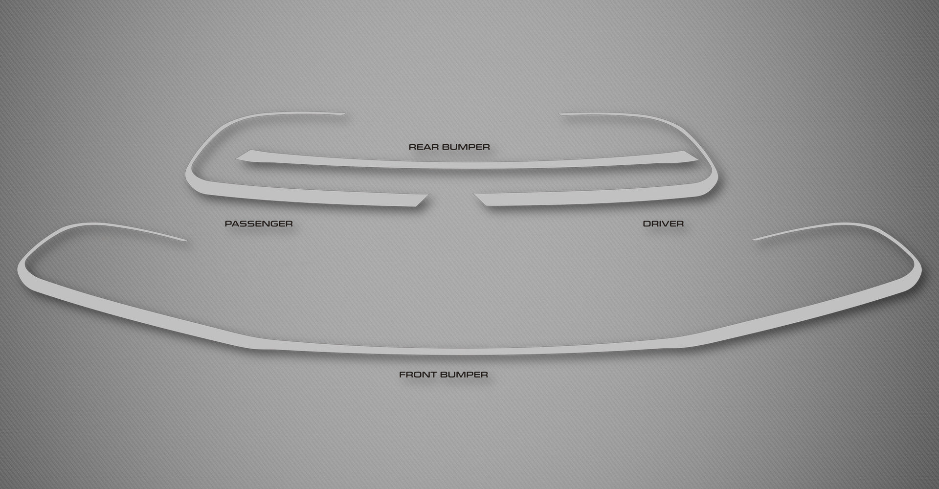 Front & Rear Bumper Trim for 2014-2018 Mazda 3