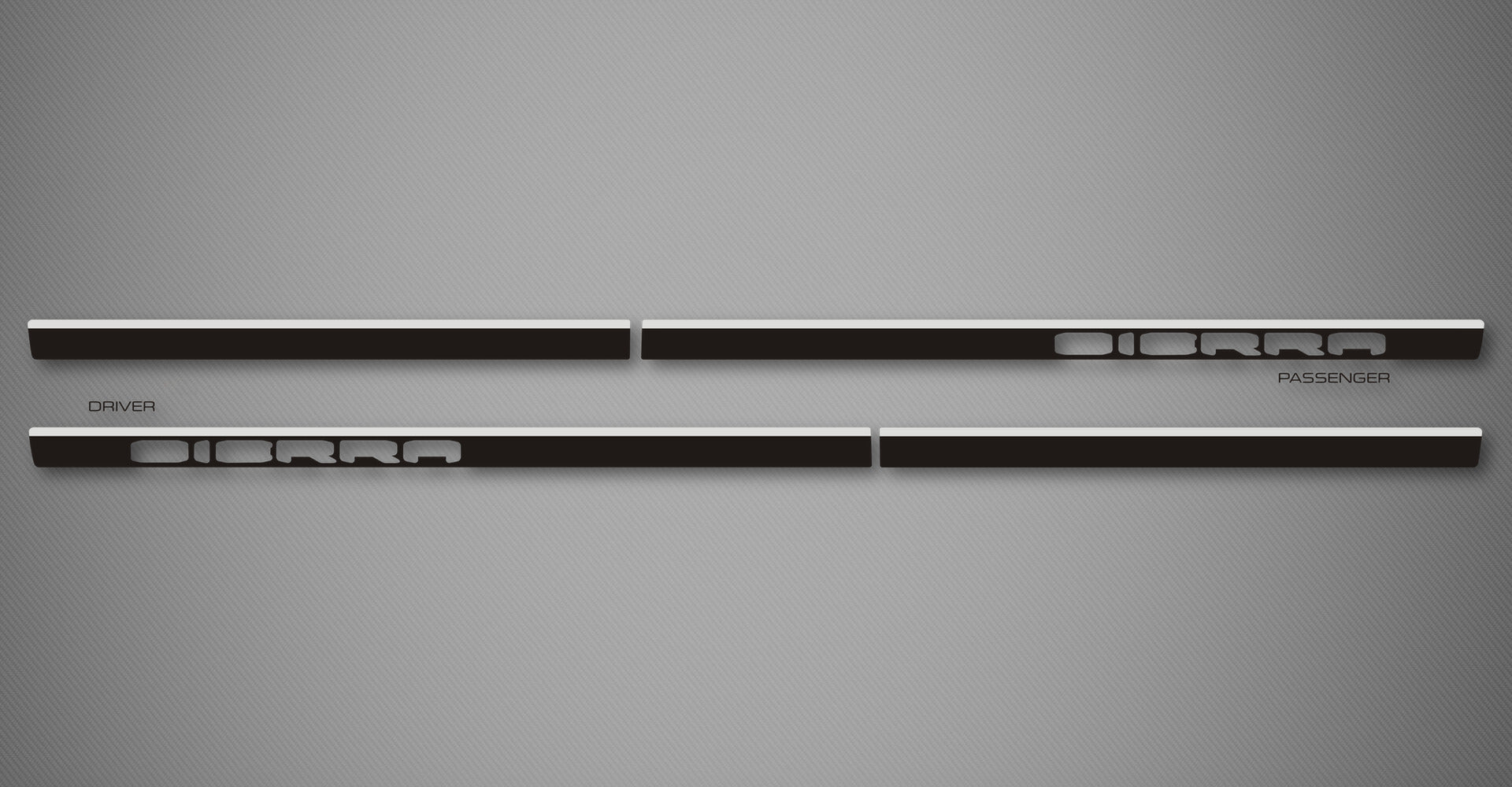 Azure C Body Side Moldings for 2019-2026 GMC Sierra 1500 (Double Cab, Cut-Out)