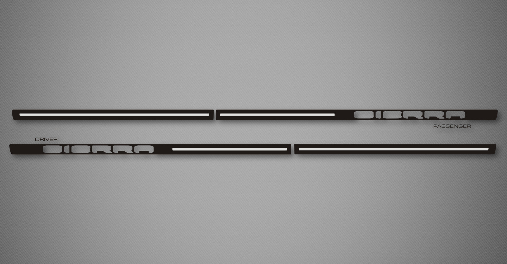 Venom B Body Side Moldings for 2019-2026 GMC Sierra 1500 (Double Cab, Cut-Out)