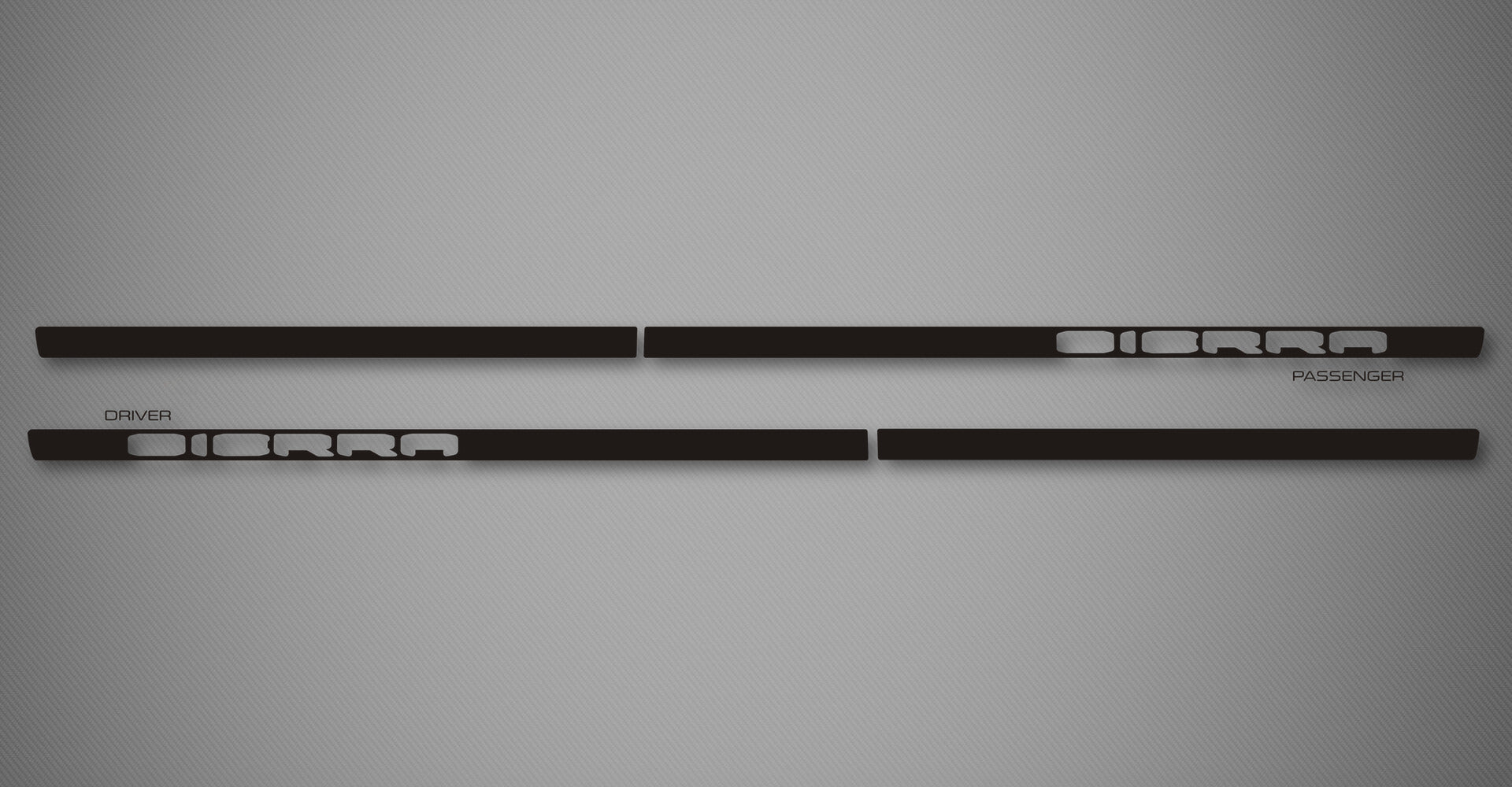 Chrome XS Body Side Moldings for 2019-2026 GMC Sierra 1500 (Double Cab, Cut-Out)