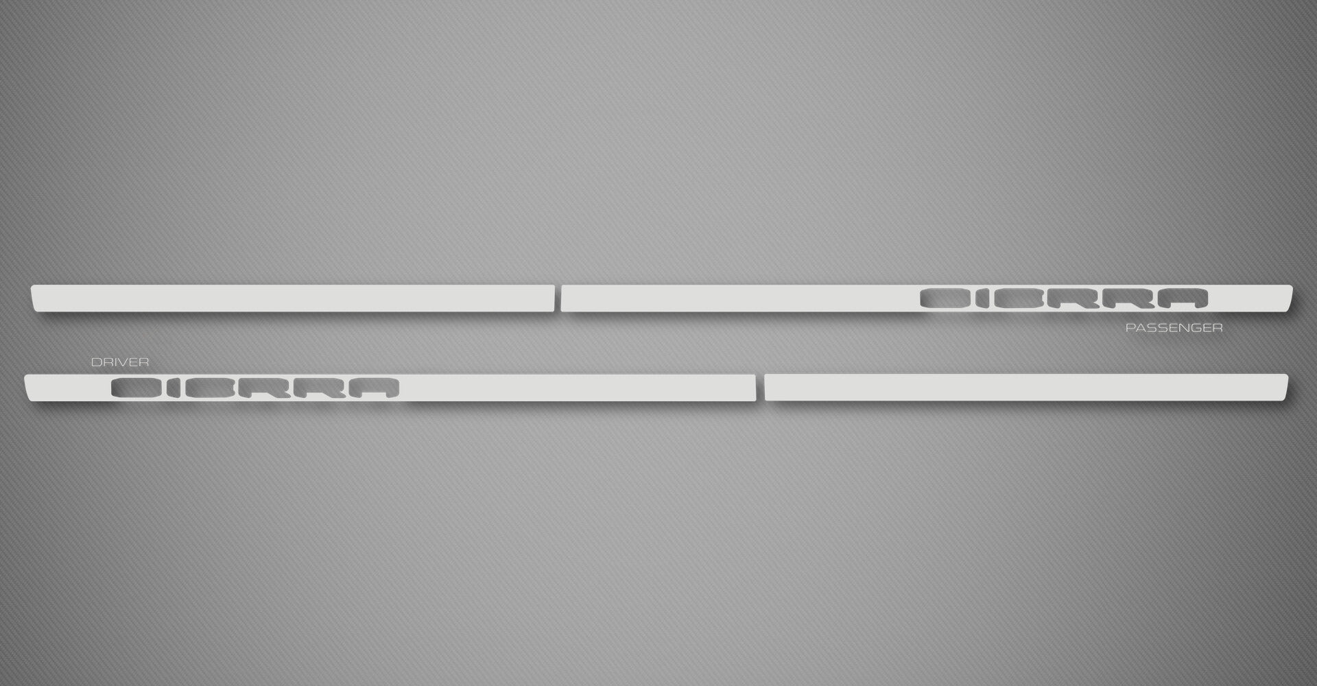 Paint XS Body Side Moldings for 2019-2026 GMC Sierra 1500 (Double Cab, Cut-Out)