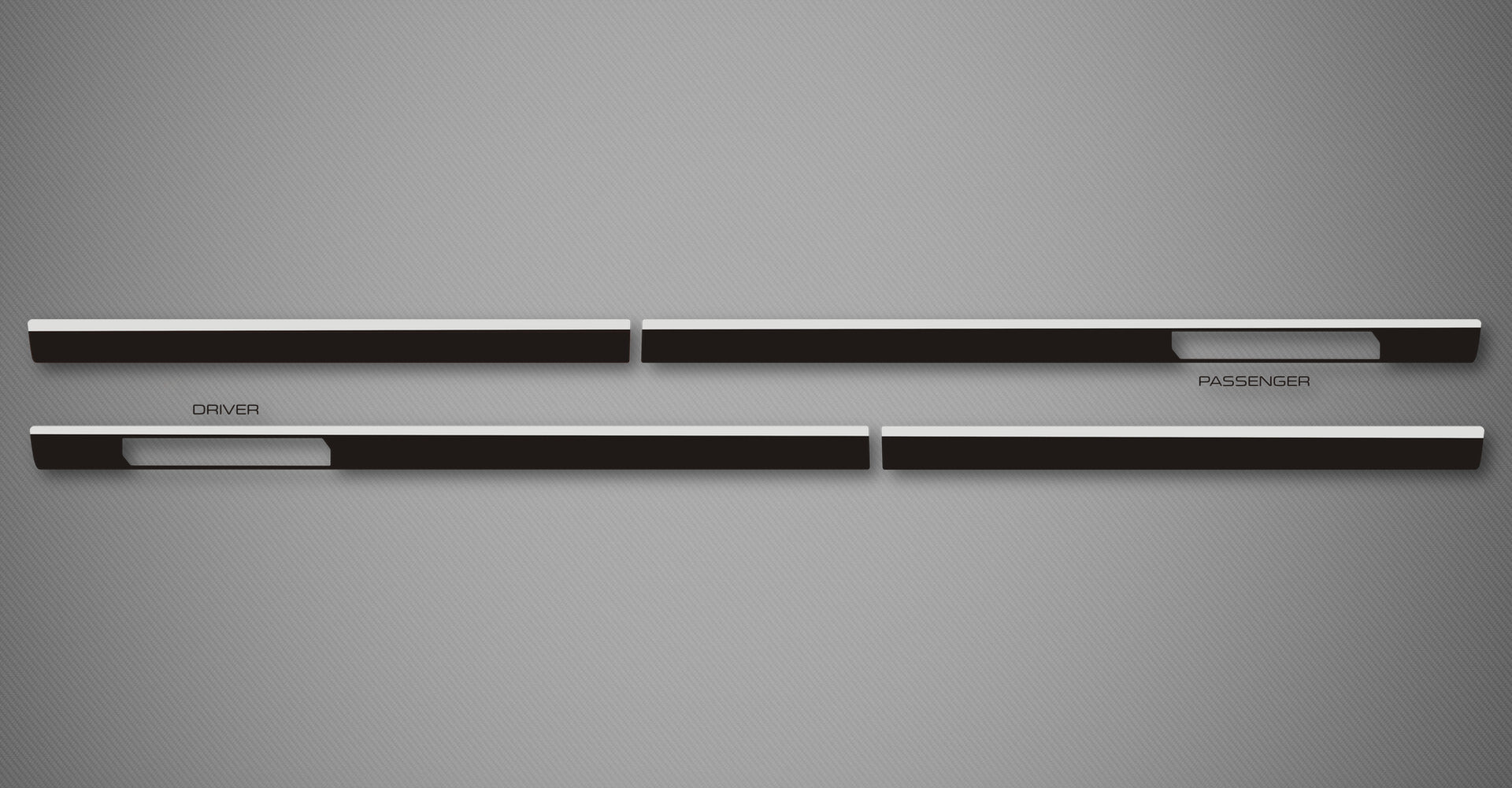 Azure C Body Side Moldings for 2019-2026 GMC Sierra 1500 Elevation (Double Cab, Cut-Out)