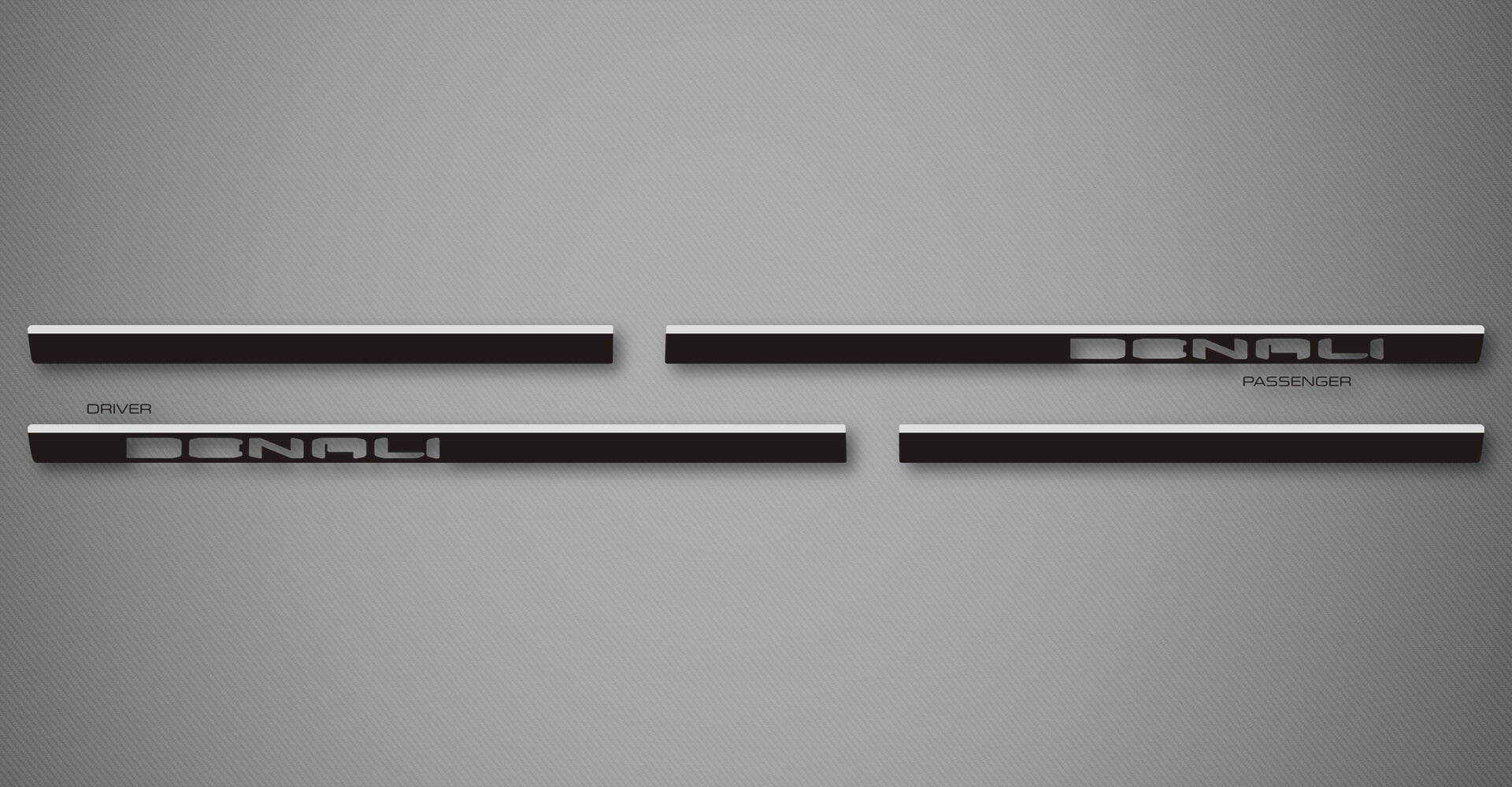 Azure C Body Side Moldings for 2019-2026 GMC Sierra 1500 Denali (Double Cab, Cut-Out)
