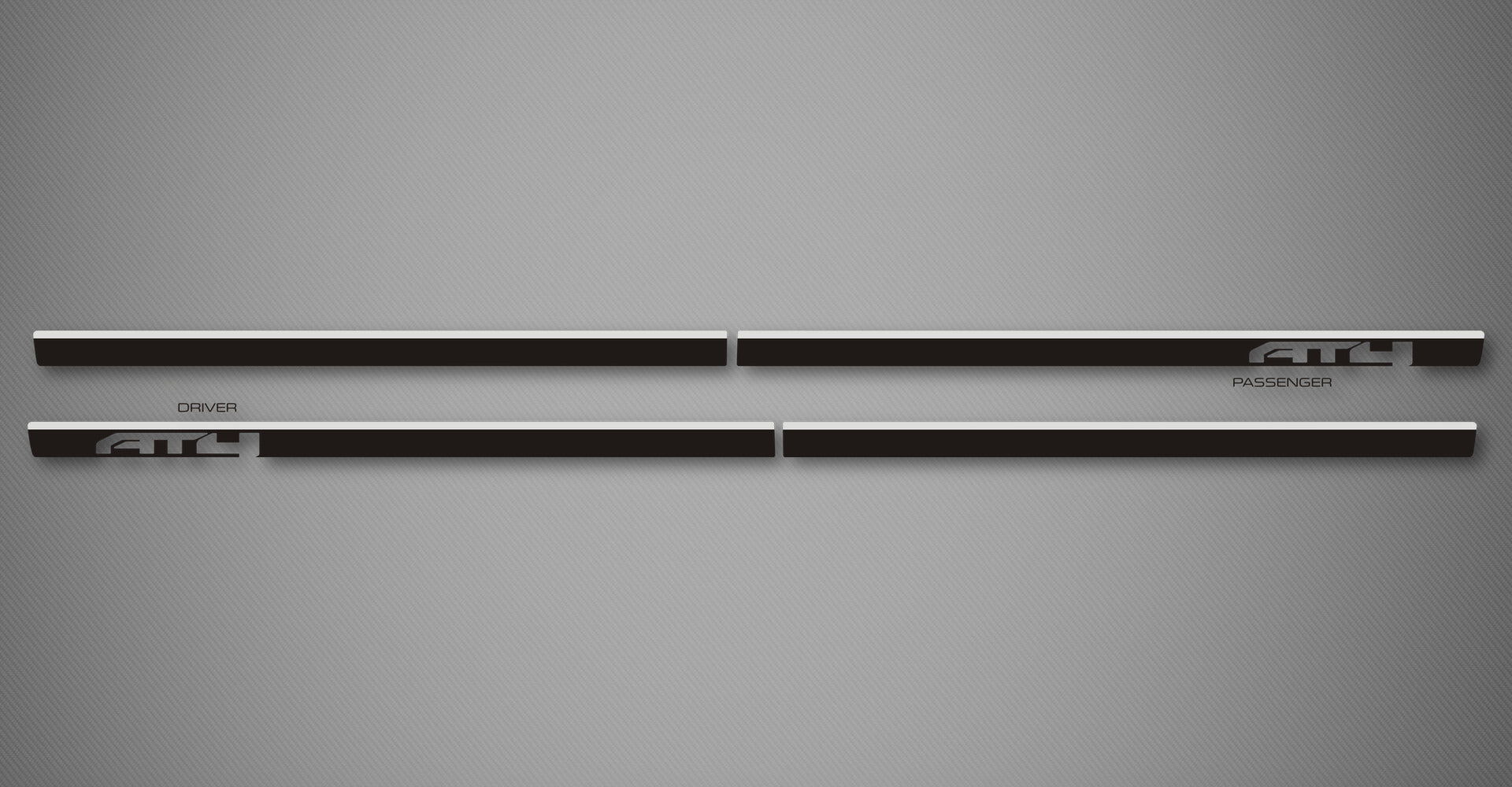 Azure C Body Side Moldings for 2019-2026 GMC Sierra 1500 AT4 (Crew Cab, Cut-Out)