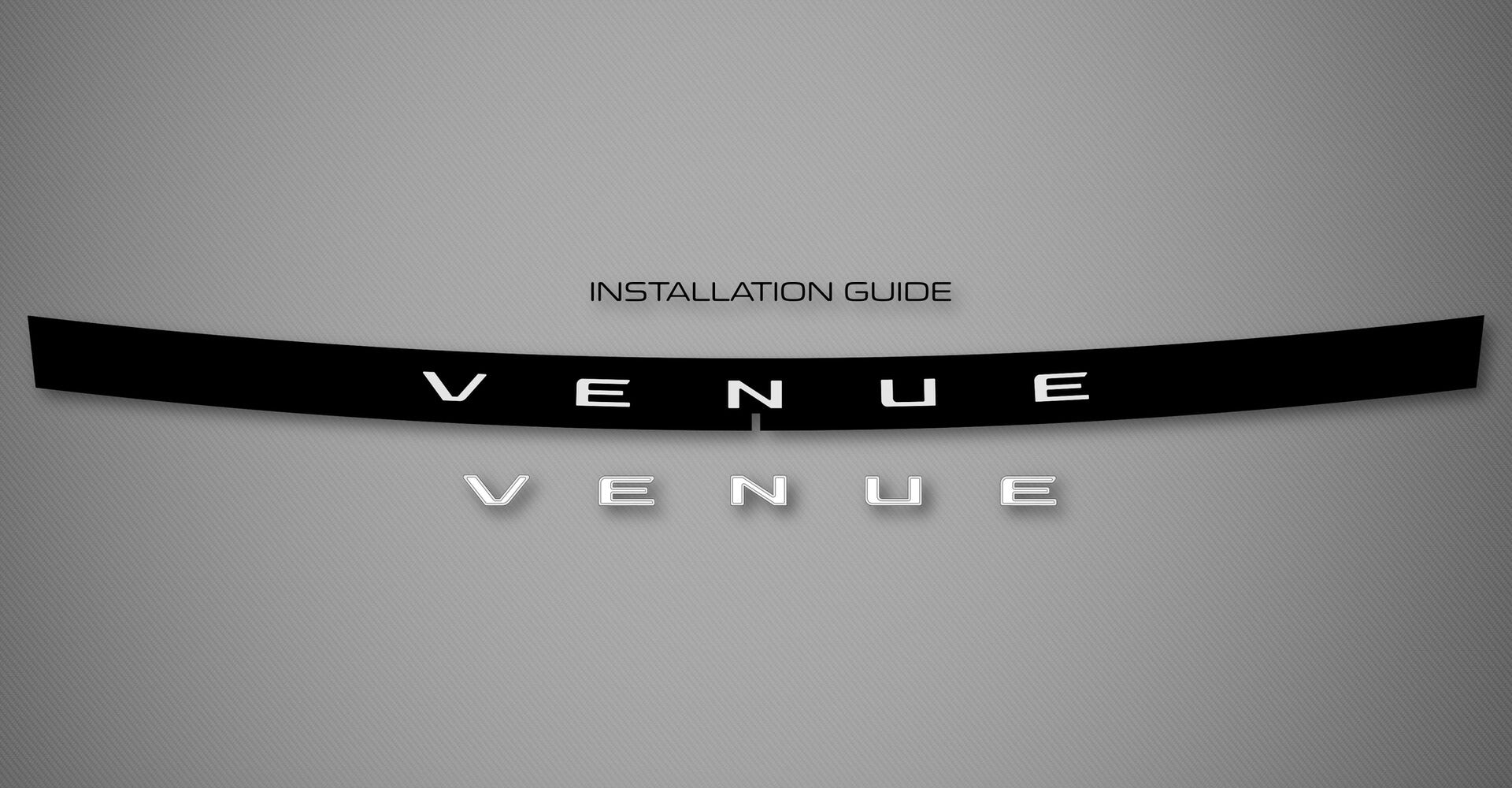 2-Tone Tailgate Logo for 2020-2026 Hyundai Venue