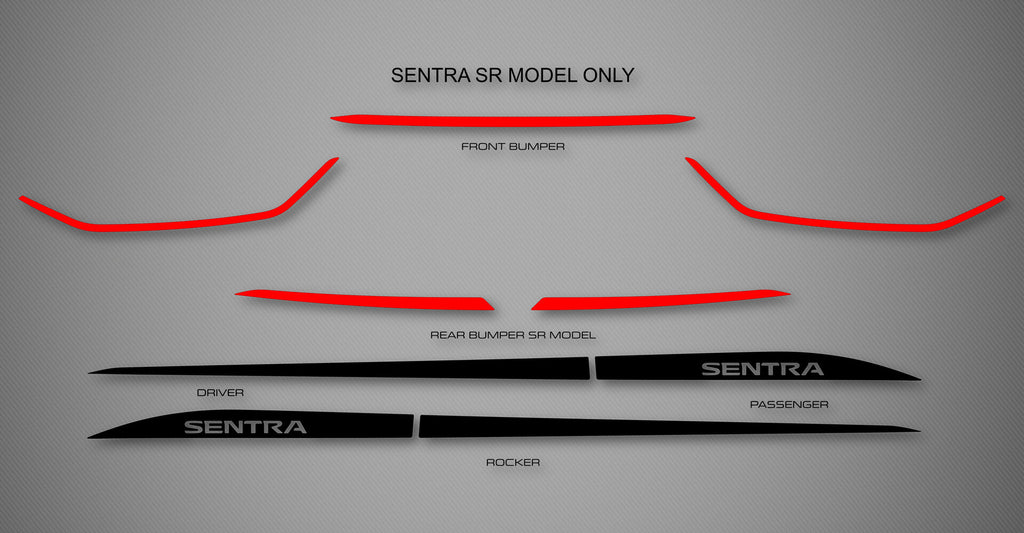 Rocker Trim Kit for 2020-2025 Nissan Sentra