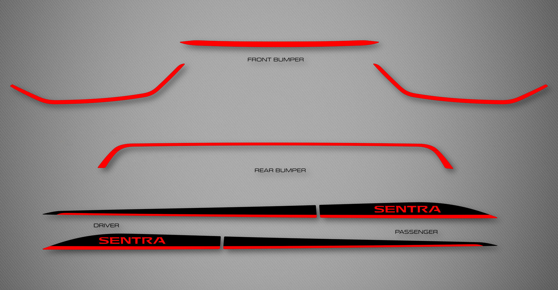 Rocker Trims (2Tone) for 2020-2023 Nissan Sentra