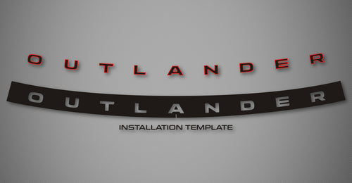 2-Tone Tailgate Logo for 2022-2026 Mitsubishi Outlander