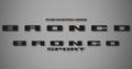 Hood and Tailgate Logo Kit for 2022-2026 Ford Bronco Sport