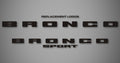2-Tone Tailgate Logo for 2022-2026 Ford Bronco Sport