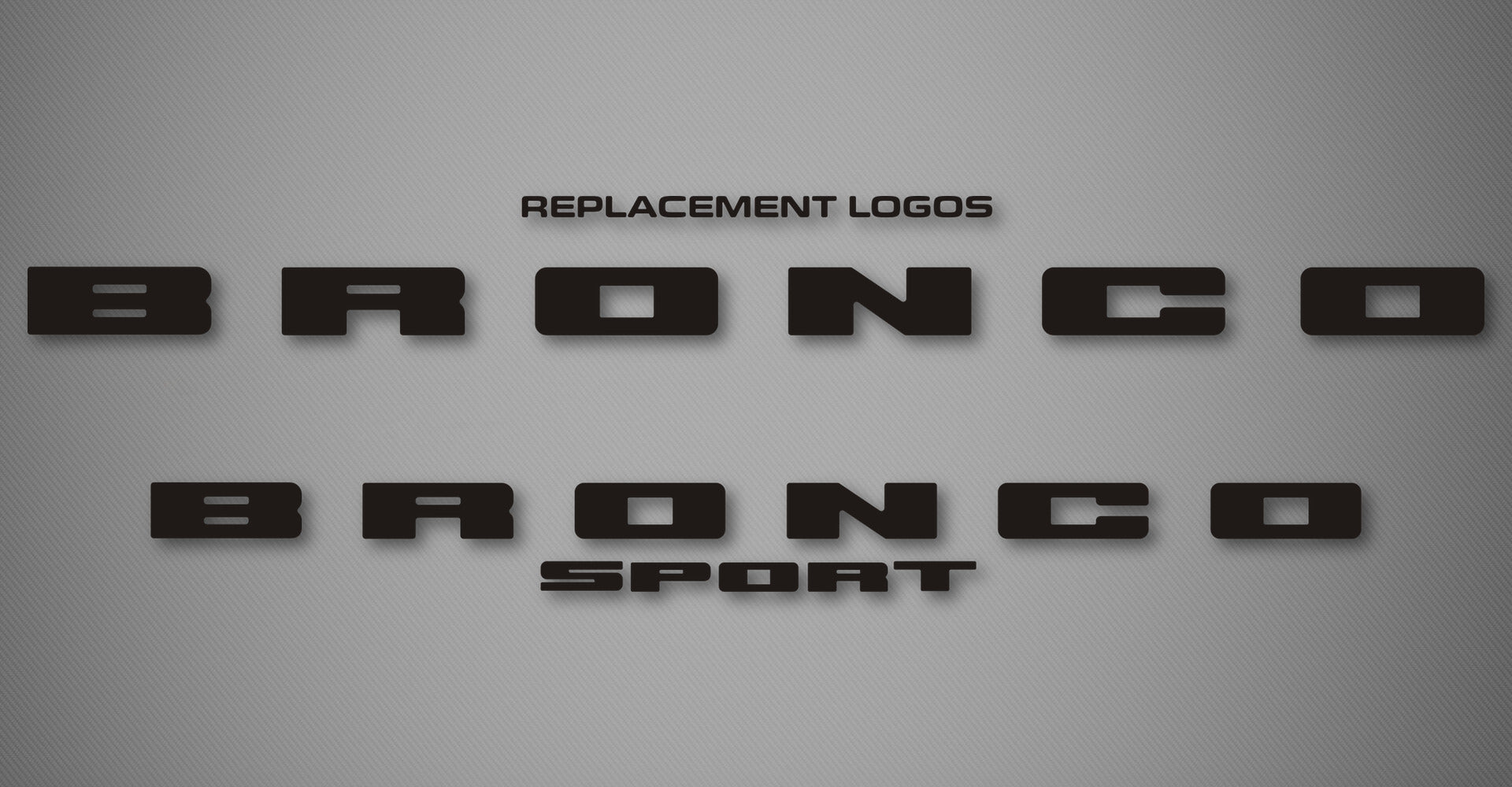 2-Tone Tailgate Logo for 2022-2026 Ford Bronco Sport