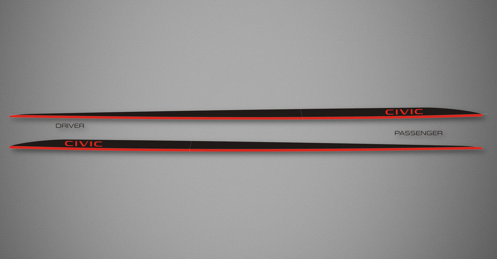 Rocker Trims (2Tone) for 2022-2026 Honda Civic