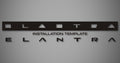 Tailgate Logo for 2021-2026 Hyundai Elantra