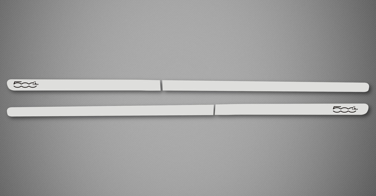 Door Moldings with Logo for 2013-2021 Fiat 500L (Mini MPV)