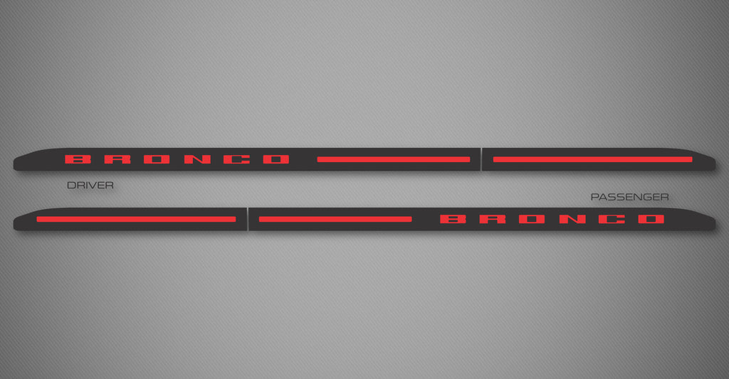 Door Sill Trims (2-Tone) for 2022-2026 Ford Bronco Sport