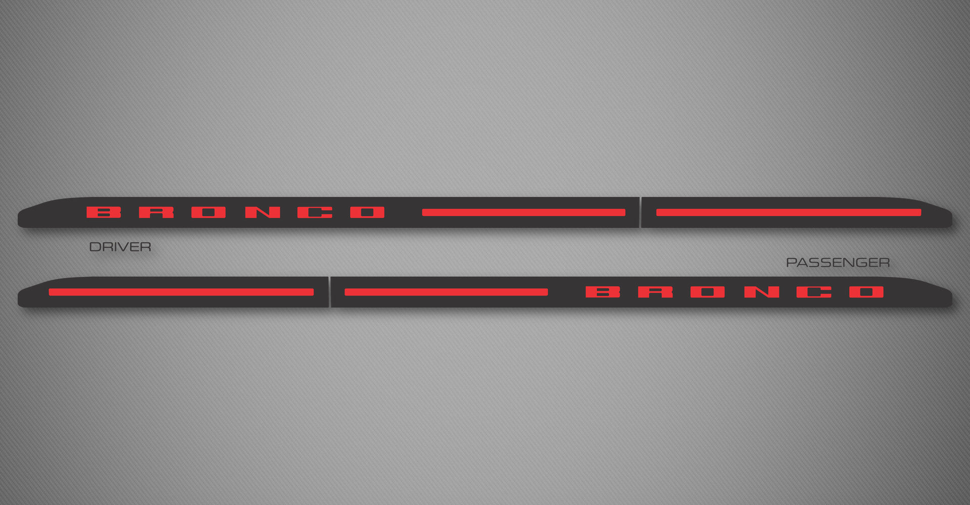 Door Sill Trims (2-Tone) for 2022-2026 Ford Bronco Sport