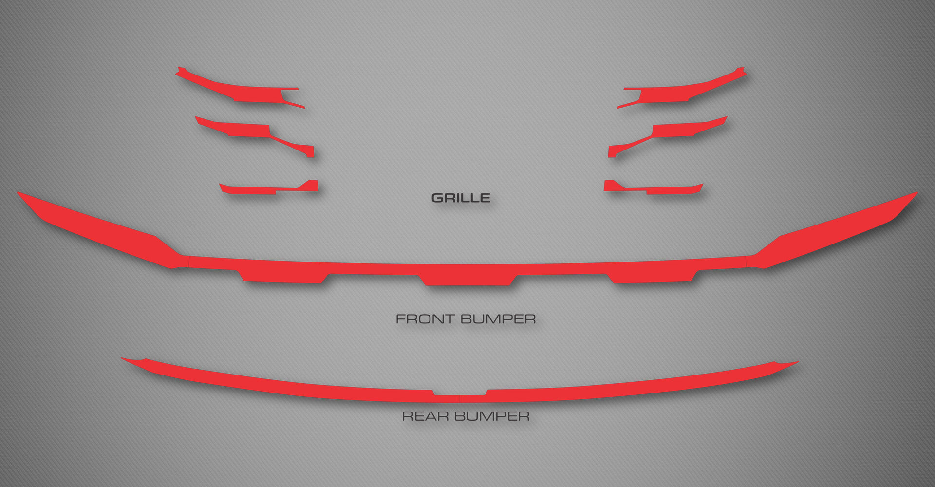 Grille & Bumper Trim Kit for 2025-2026 Hyundai Tucson XRT