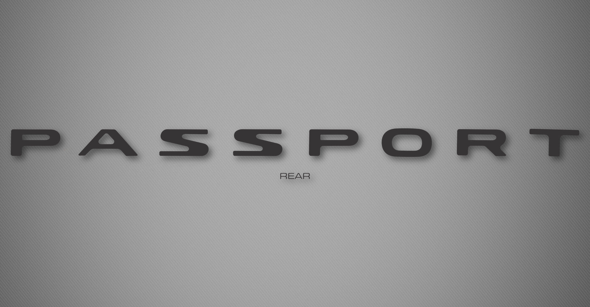 Tailgate Logo for 2026 Honda Passport