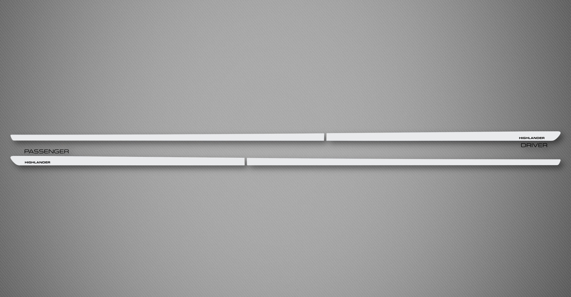 Chrome XS Body Side Moldings for 2008-2019 Toyota Highlander
