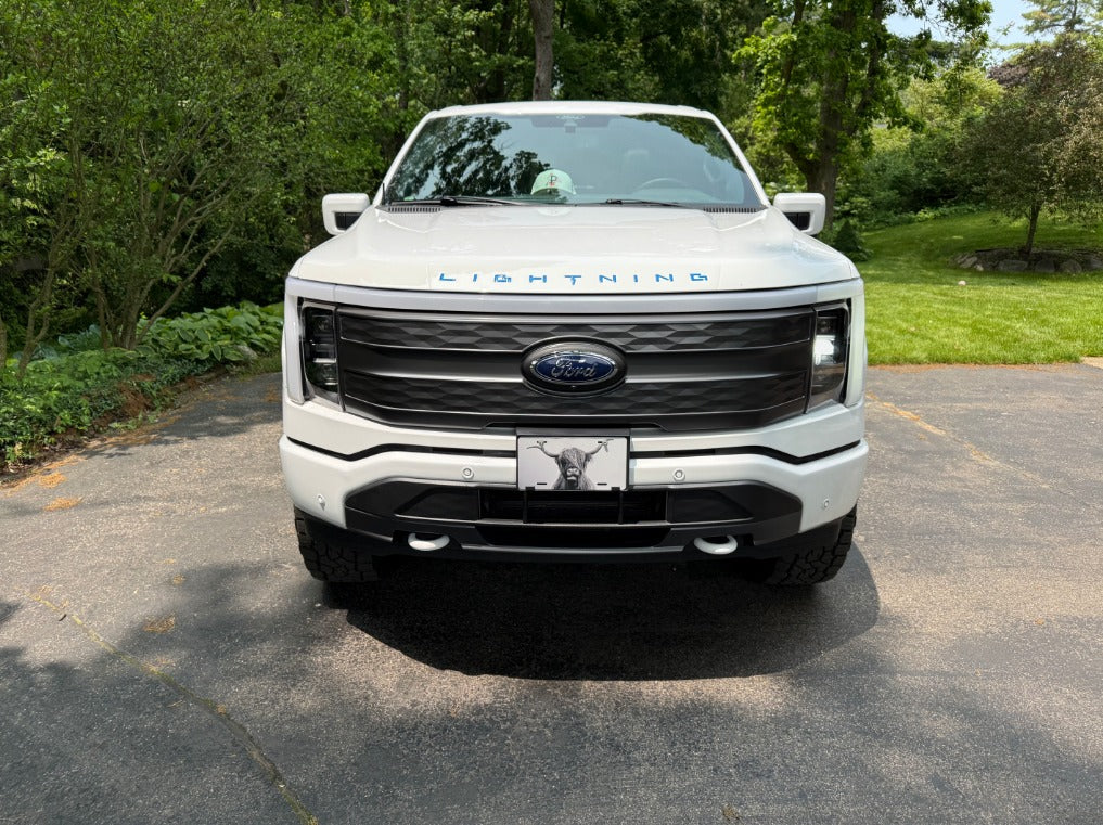Hood Protector w/ Logo for 2022-2026 Ford F-150 Lightning (Crew Cab) — 2