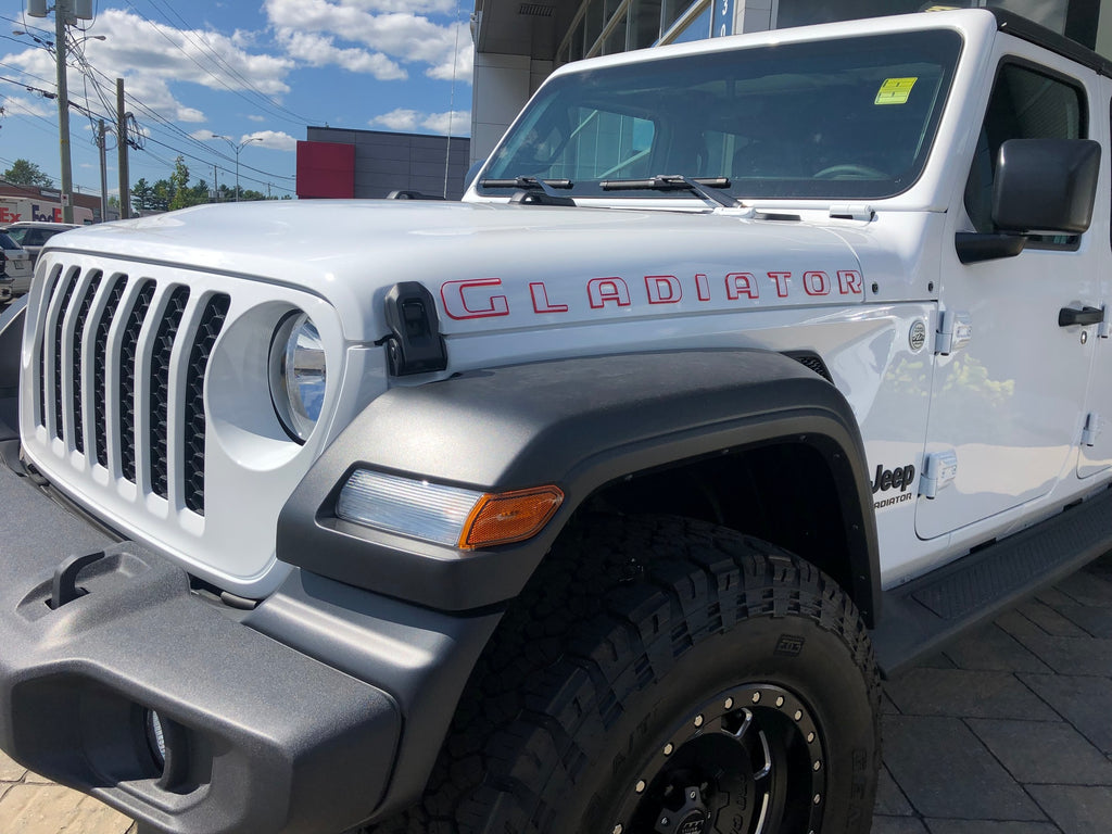 2-Tone Hood and Tailgate Logo Kit for 2020-2026 Jeep Gladiator — 4