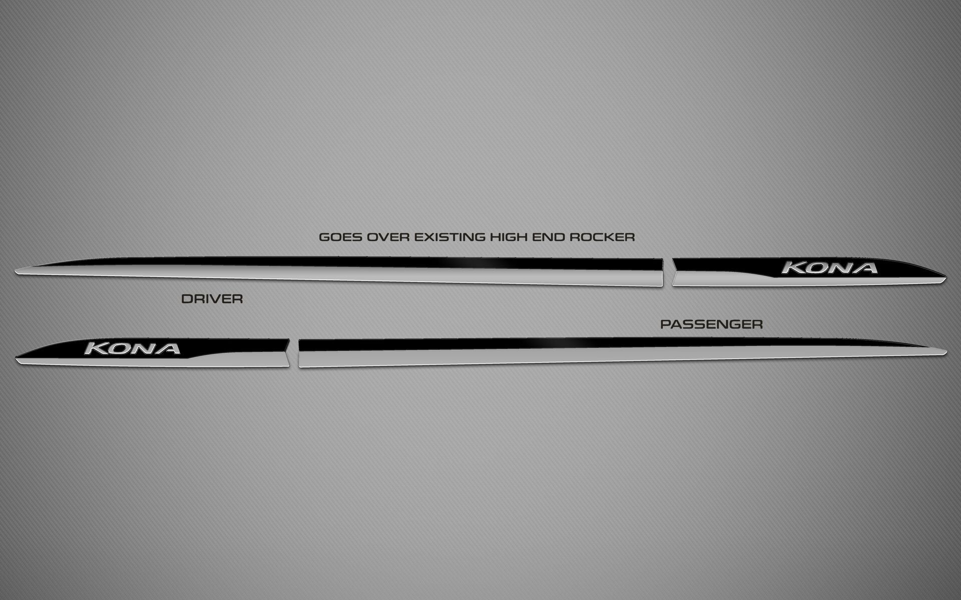 Rocker Trims for 2018-2023 Hyundai Kona — 6