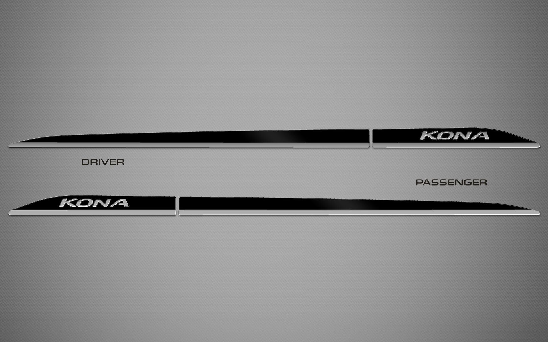 Rocker Trims (2Tone) for 2018-2023 Hyundai Kona — 2