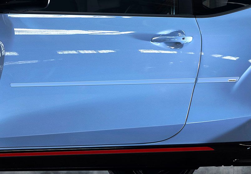 Chrome XS Body Side Moldings for 2019-2023 Hyundai Veloster (Hatchback) — 3