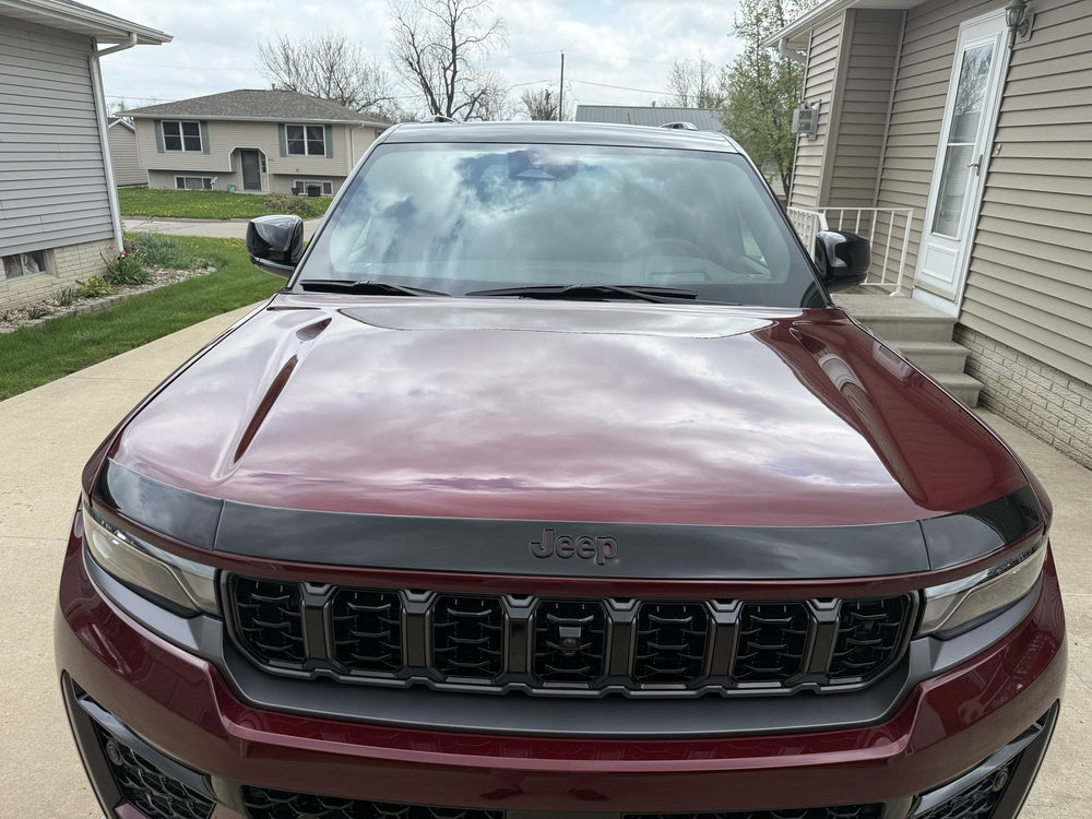 Hood Protector w/ Logo for 2019-2023 Jeep Cherokee (Cut-Out) — 2