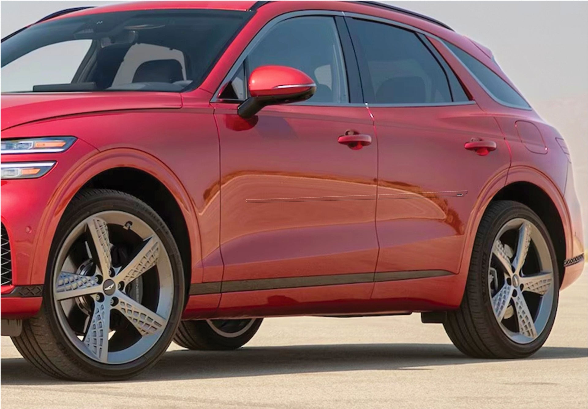 Paint XS Body Side Moldings for 2022-2026 Genesis GV70 — 2