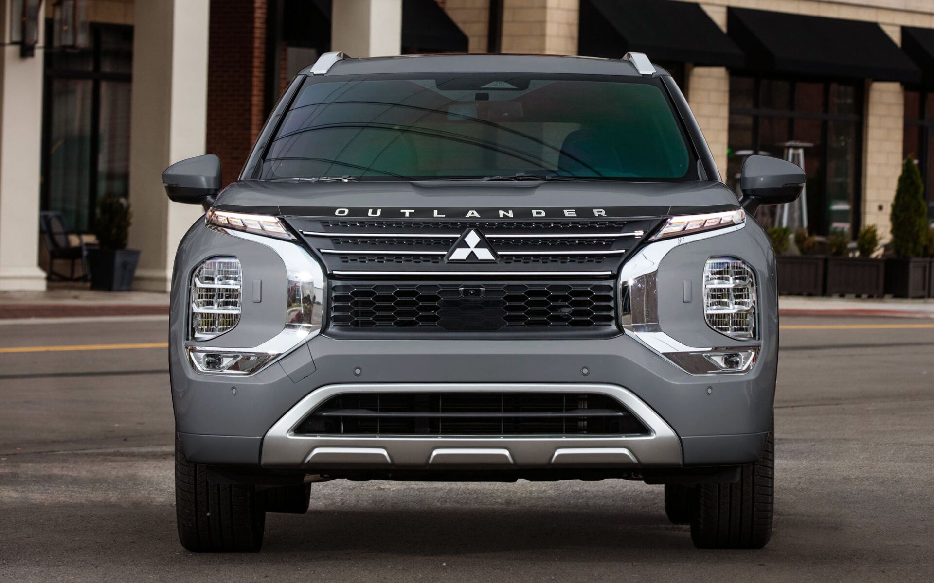 Hood Protector w/ Logo for 2022-2026 Mitsubishi Outlander — 4