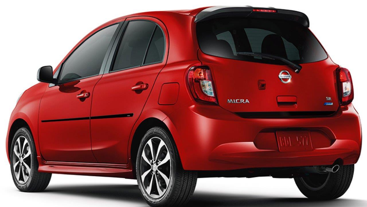 Chrome XS Body Side Moldings for 2015-2020 Nissan Micra — 2