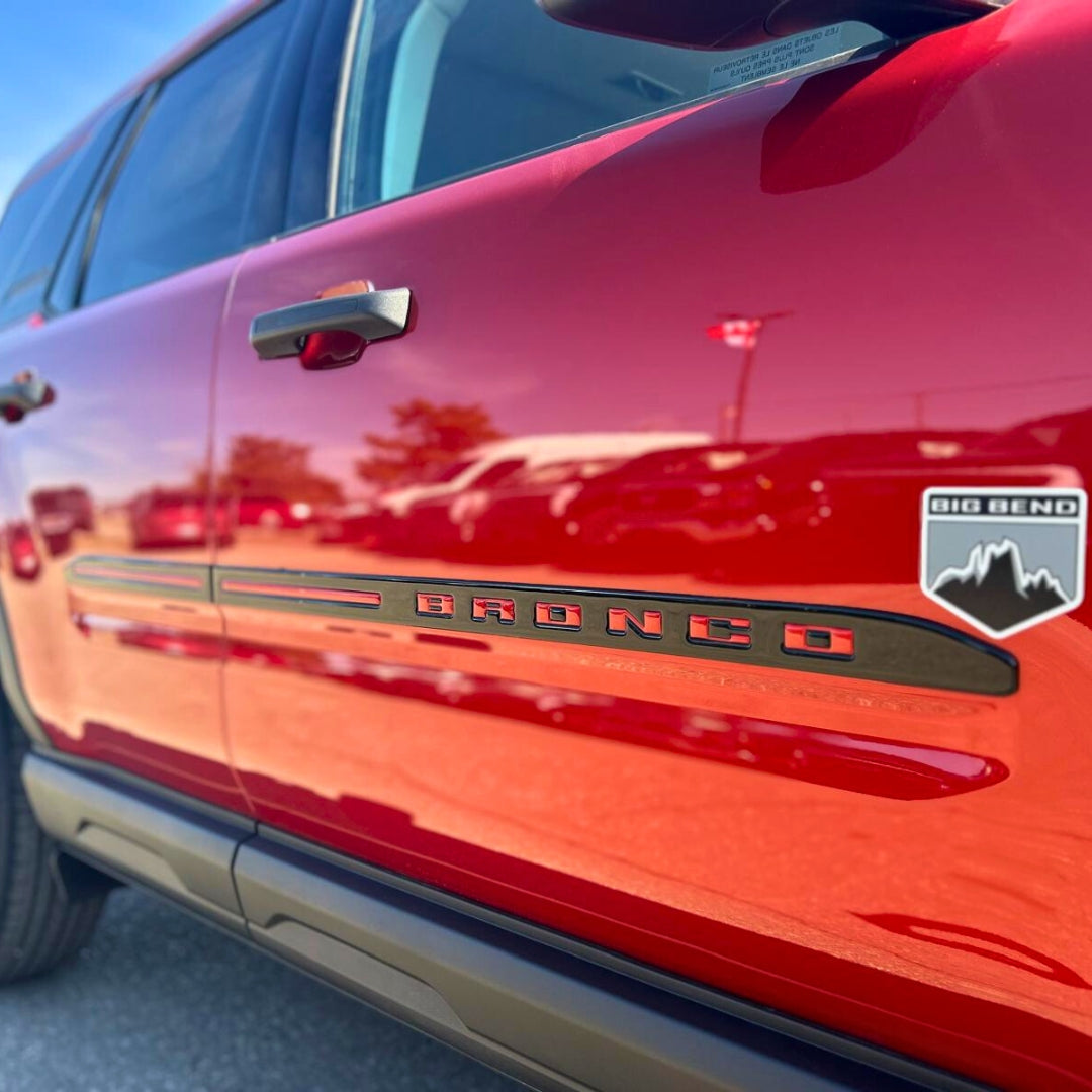 Door Sill Trims (2-Tone) for 2022-2026 Ford Bronco Sport — 3