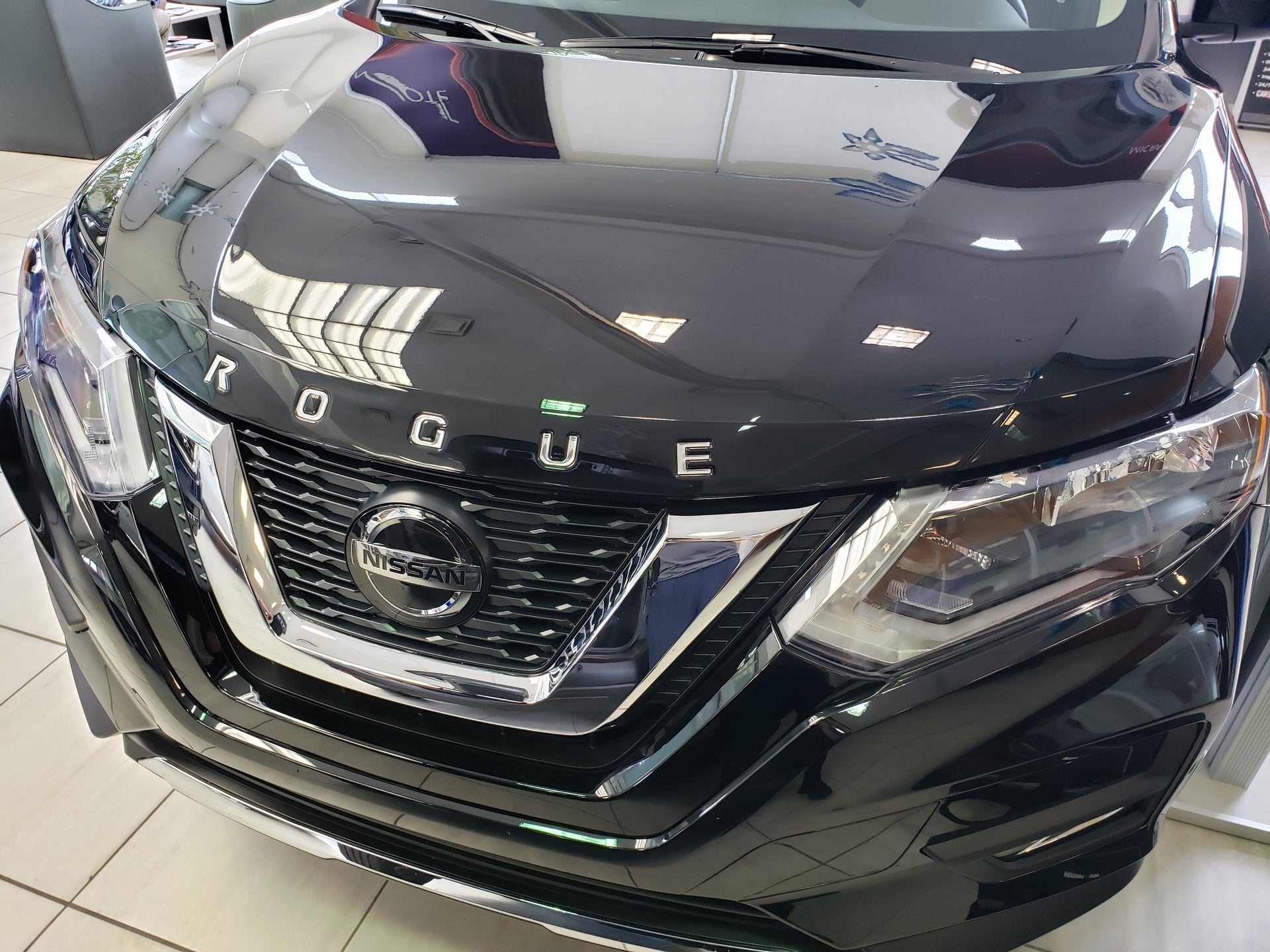 Hood Protector w/ Logo for 2014-2020 Nissan Rogue — 2